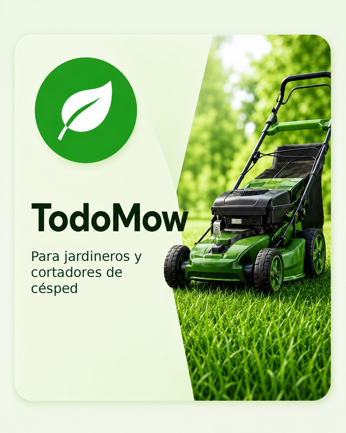 Tarjeta de TodoMow para jardineros y cortadores de césped